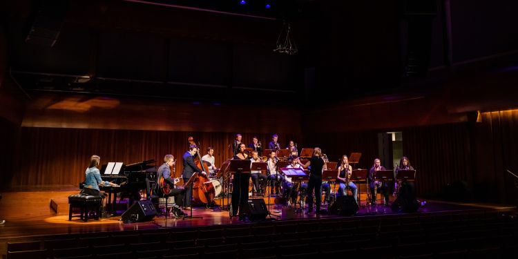 Big Band photo in Milton Concert Hall, (c) Matthew Ferguson (FG Studios)