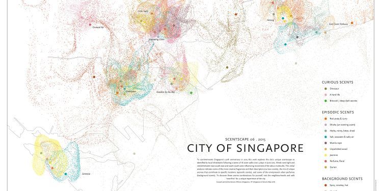 (Photo: Smellmap of Singapore by Kate McLean)