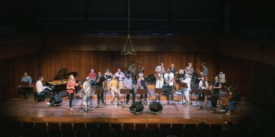 The Messengers on stage in Milton Court