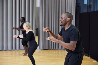 Acting students in a movement class